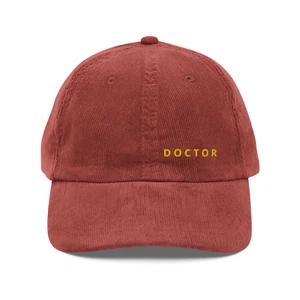 Doctor, Medicine Corduroy Vintage Hat Unisex - Picture 1 of 5