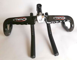 Oval Concepts 350 Aleación Aero Base Bar 42 cm Negro con Rojo Fuji Bar Cinta #4 