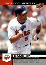 2008 Upper Deck Documentary Minnesota Twins Baseball Card #2867 Michael Cuddyer