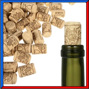 Set 100 Tappi Tappo in Sughero Vino per Imbottigliamento Piccoli Ecologici - Foto 1 di 11