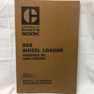 Vintage 1977 Caterpillar Parts Book 920 Wheel Loader - Picture 1 of 13