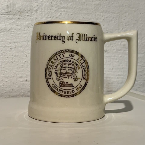 University of Illinois Fighting Illini Vintage W.C. Bunting M155 Ceramic Mug Cover