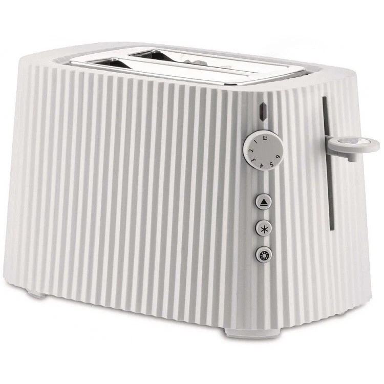 Alessi Plisse Toaster White 2-slice MDL08 W/AU by Michele De Lucchi - image 1 of 1