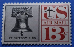 Scott #C62 - US Airmail Liberty Bell 13 cent Single Stamps MNH - Picture 1 of 2