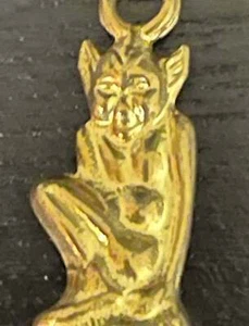 A VINTAGE BRASS LUCKY CHARM WIDDECOMBE " PIXIE " Reg No.792651 - Picture 1 of 1
