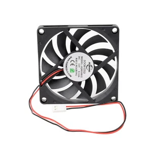 80 mm Computer Case Fan Bearing PC Cooling Silent Low-Noise DC 12 V 2 Pin Kit - Picture 1 of 8