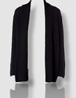 $395 Vince Women's Blue Rib Front Wool & Cashmere Cardigan Sweater Size Medium