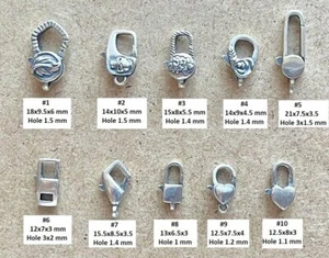 Sterling Silver Lobster Claw Clasps–Jewelry Findings 4 Necklaces&Bracelets 1-5pc - Picture 1 of 34