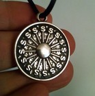 MONEY SUN occult pendant allegedly worn to attract great wealth