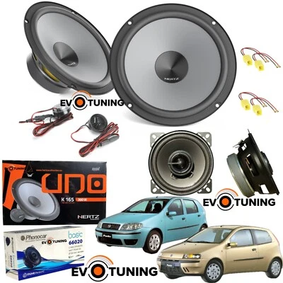 Casse Altoparlanti Hertz Anteriori Posteriori Phonocar per Fiat Punto 1999-2010 - Immagine 1 di 4