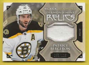 2015-16 UD Black Diamond Diamond Mine Relics Patrice Bergeron /125