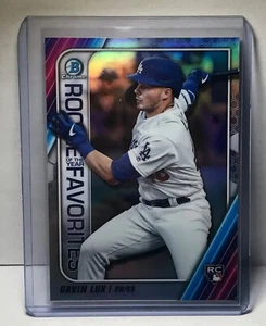 2020 Bowman Chrome Rookie Favorites Gavin Lux #ROYF-GL Los Angeles Dodgers - Picture 1 of 2