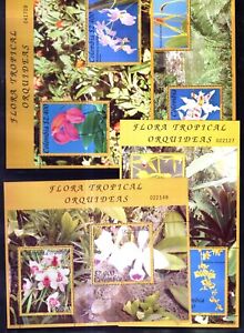 #8429 COLOMBIA 2003 FLORA FLOWERS ORCHIDS S/S YV BL 52-52C MNH HIGH CV 3 SCANS