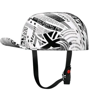 NEW YESMOTOR OPEN FACE BASEBALL CAP HALF MOTORCYCLE HELMET SIZE L - Picture 1 of 13