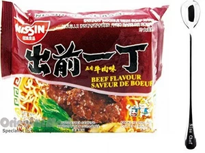 Bundle - NISSIN Demae Ramen Noodle with Soup Base (Beef Flavor 30 Pack (One Case - Picture 1 of 12