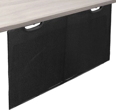 Panel de privacidad debajo del escritorio de 30" y funda organizadora de gestión de cables negra Foto 1 de 4
