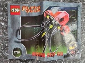 LEGO Alpha Team Ogel Mutant Squid 4796 Complete Set W/ Manual - NO BOX