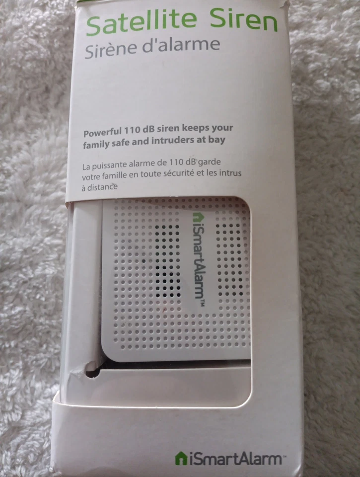 New iSmartAlarm Satellite Siren AS3 110db Adjustable Volume Alexa Compatible - Image 1 of 3
