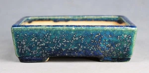 Tokoname Handmade Rect. Bonsaischale von Juko (Kouyou Ofen), #15T65G, 119*90*H36mm - Bild 1 von 8