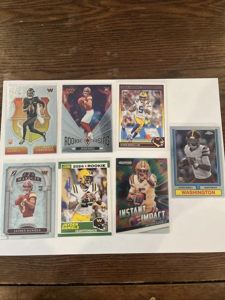 Jayden Daniels Rookie Card Lot Of 7 - Image 1 of 1