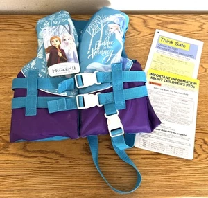 Disney Frozen Toddlers CHILD PFD Life Flotation Jacket Vest Type III 30-50lbs - Picture 1 of 7