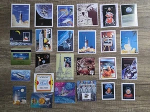 Worldwide Space Exploration Themed Mini Souvenier Stamp Sheets - Picture 1 of 5