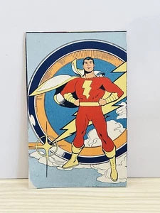 Estrela Brazil Super Powers Shazam File Card Ultra  Rare Excellent DC Not Kenner - Picture 1 of 2