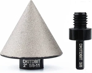 2" Diamond Beveling Chamfer Cone Milling Bit Tile for Finishing Hole Countersink - Picture 1 of 8