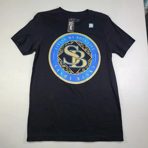 New WWE Sasha Banks Mens Medium Wrestler Mercedes Mone Wrestling T-Shirt Tee - Picture 1 of 8