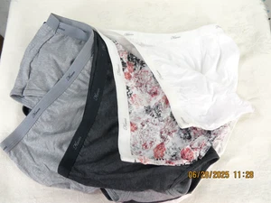 Hanes Größe 10 neu ohne Etikett 100 % Baumwolle 5-teilig dünne leichte Höschen Unterwäsche - Bild 1 von 13