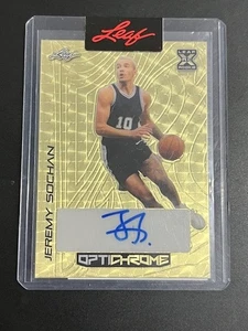 LEAF OPTICHROME JEREMY SOCHAN 1/1 PRE-PRODUCTION PROOF GOLD VINYL AUTO AUTOGRAPH - Picture 1 of 2