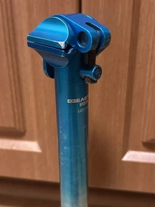 Vintage Ringlé Moby Seatpost 27.2 Easton EA70 Retro 90s MTB Anodized Turquoise - Picture 1 of 20