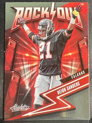 2023 Panini Absolute #5 Deion Sanders Rock Out - Image 1 of 2