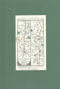 North Yorkshire - Northumberland road map by Daniel Paterson c1785 - Picture 1 of 2