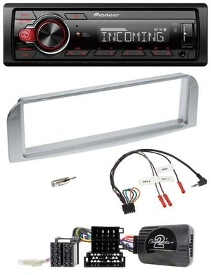 Pioneer Bluetooth USB DAB Lenkrad Autoradio für Alfa GT 147 2007-2010 silbergrau - Bild 1 von 4