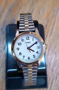 Orologio Timex Indiglo funzione data donna bracciale espansione tono oro e... - Foto 1 di 7