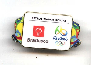 Olympic Games Rio 2016 Brazil - official pin badge Bradesco sponsor (1) - Picture 1 of 1
