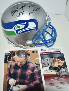STEVE LARGENT SIGNED VSR4 TB MINI HELMET SEATTLE SEAHAWKS HOF 95 NFL TOP 100 JSA - Picture 1 of 8