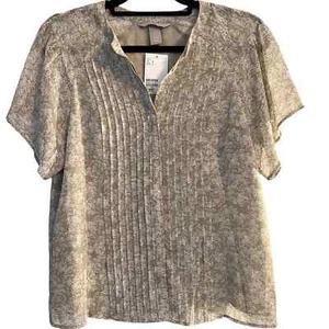 Blusa floral con botones talla pequeña para mujer H&M - Imagen 1 de 7