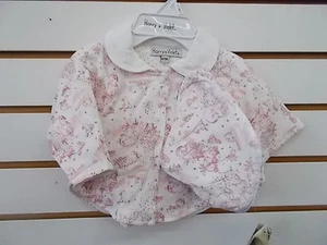 Bebés Harry & Violet $32 2 piezas Crema/Rosa Snap Capa Cerrada Set Talla 0/3m-6/9m - Imagen 1 de 6