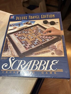 Scrabble Crossword Game Deluxe Travel Edition Vintage 90s Brand NEW Sealed - Image 1 of 4