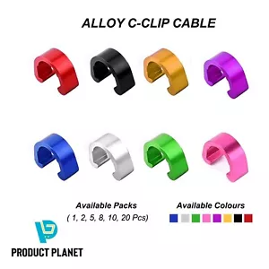 Carcasa hidráulica de aleación clips en C cable de freno para bicicleta de montaña Shimano #219 1-20 piezas - Imagen 1 de 71