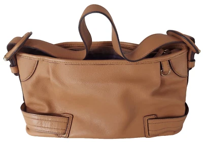 VTG ETIENNE AIGNER Handbag Shoulder Bag Purse Soft Tan Leather Pockets #72122 - Image 1 of 4