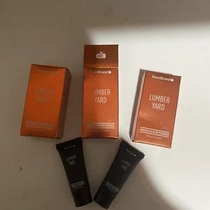 Beardbrand Lumber Yard Beard Wash & Softener 0.4 fl oz. Lot Of 3 Travel Gift set - Picture 1 of 4