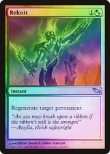 Reknit FOIL Shadowmoor NM White Green Uncommon MAGIC GATHERING CARD ABUGames