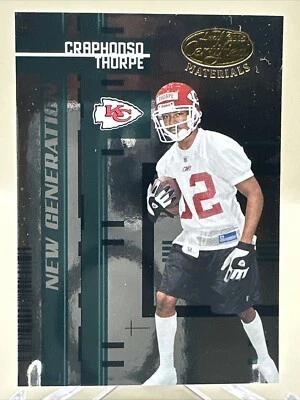2005 Leaf Certified Materials #174 Craphonso Thorpe RC /1000 Kansas City Chiefs - Image 1 of 2
