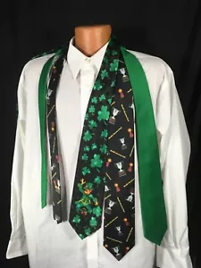 HAPPY LEPRECHAUN ST PATRICK'S DAY NOVELTY TIE And Worlds Greatest Dad. - Picture 1 of 3
