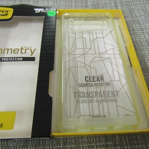OTTERBOX SYMMETRY FOR SAMSUNG GALAXY NOTE 8, CLEAR & GOLD, PLEASE READ!! 6555 - Picture 1 of 2