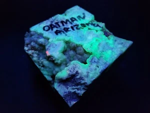 Fluorescent Green Chalcedony 4.4" Sphere Cube Oatman AZ 7.5 Pounds See Video - Picture 1 of 18
