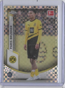 2023-24 Topps Chrome Bundesliga Paris Brunner Checkerboard Refractor /250 RC - Picture 1 of 2